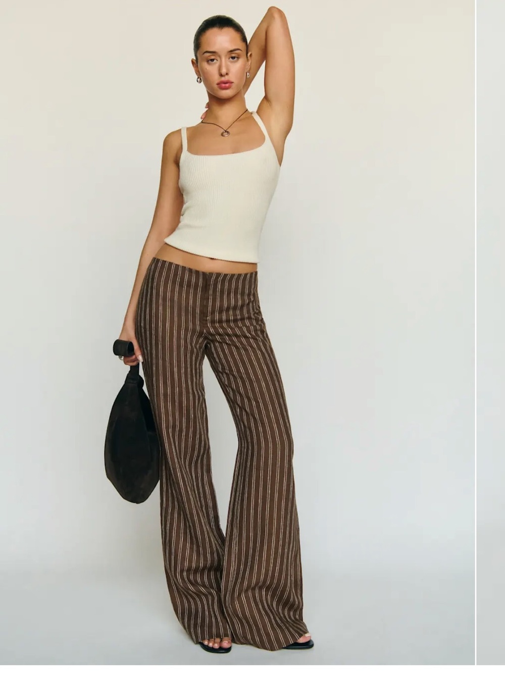 Vida Linen low rise pant